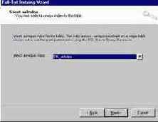 Запуск мастера полнотекстового индексирования (Microsoft SQL Server
